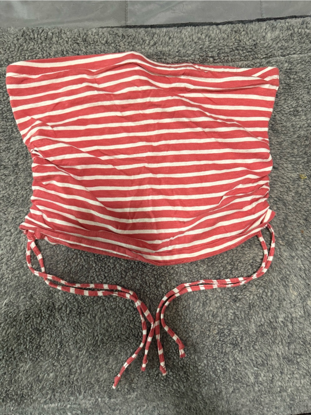 American Eagle Outfitters Red and White Striped Top
